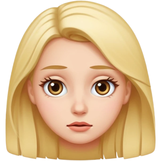 Girl rolling eyes emoji