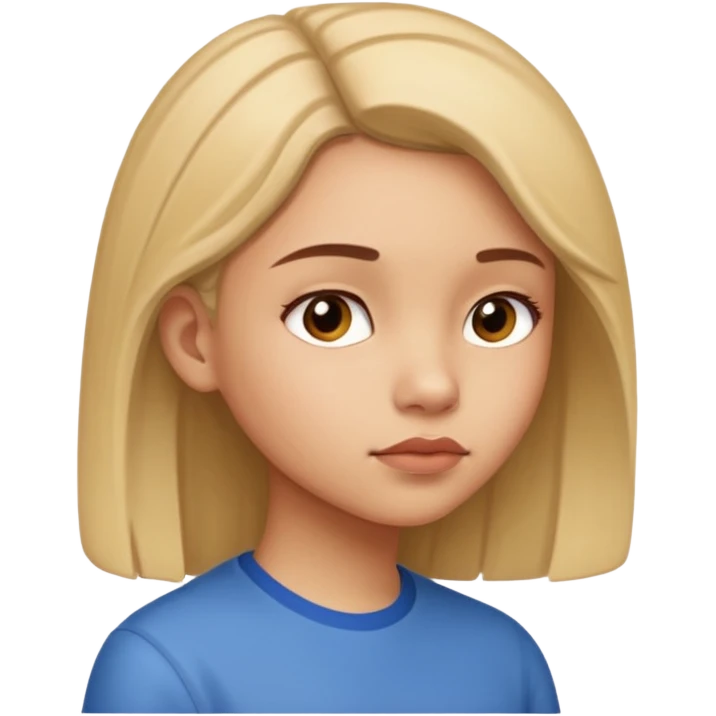 Girl 💭 Problem-Solving, side view. emoji