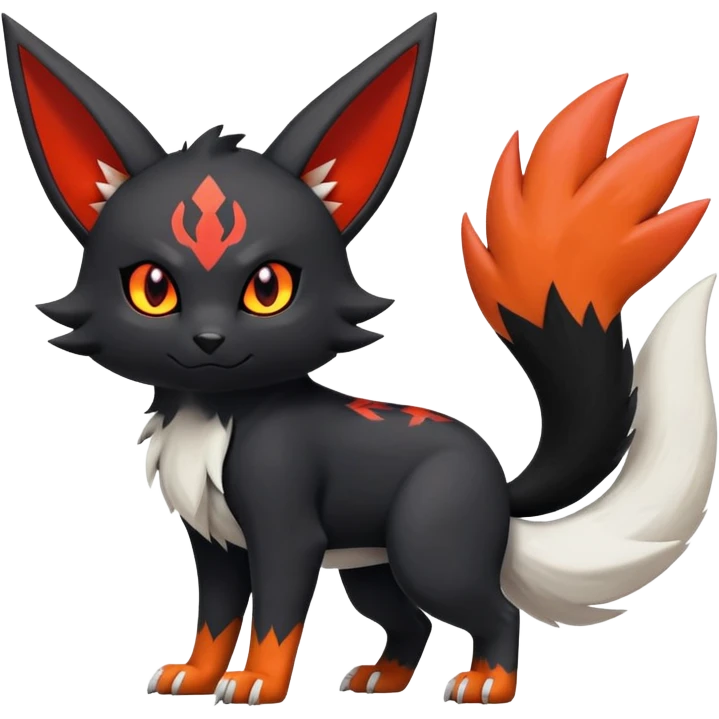 Zangoose-Umbreon-Litten-Hybrid (Full body) emoji