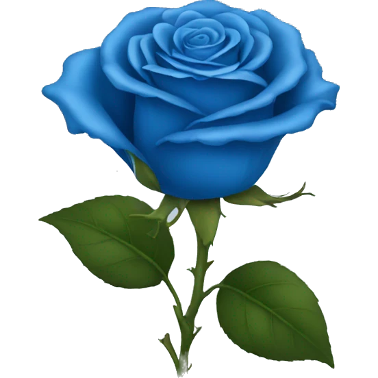 blue rose emoji