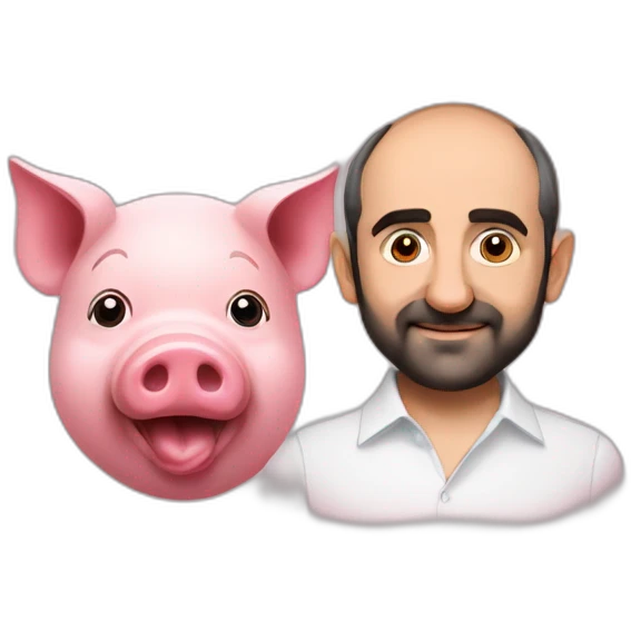 Nikol Pashinyan and pig emoji