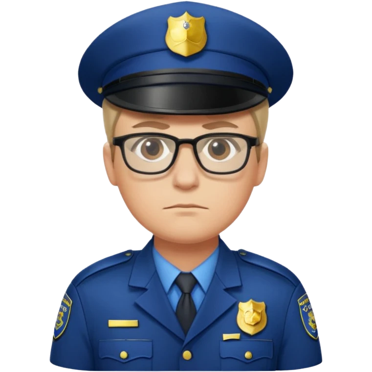glasses police emoji