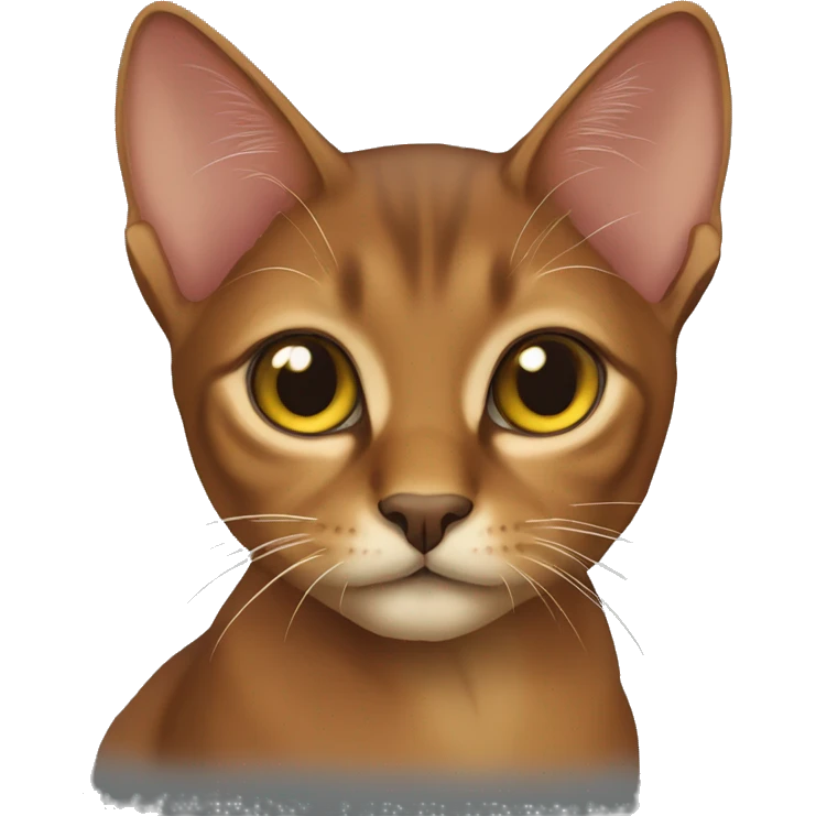 Abyssinian cat emoji
