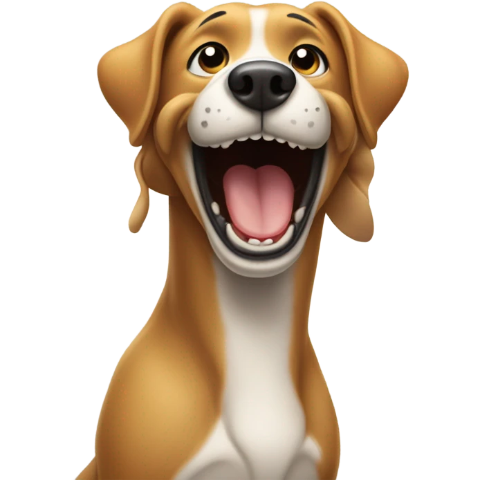 Dog singing  emoji