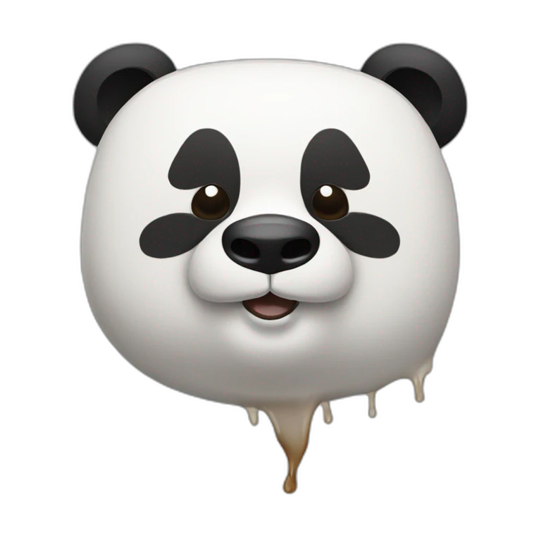 Panda qui fume un bédo emoji