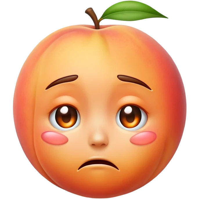 crying peach emoji emoji