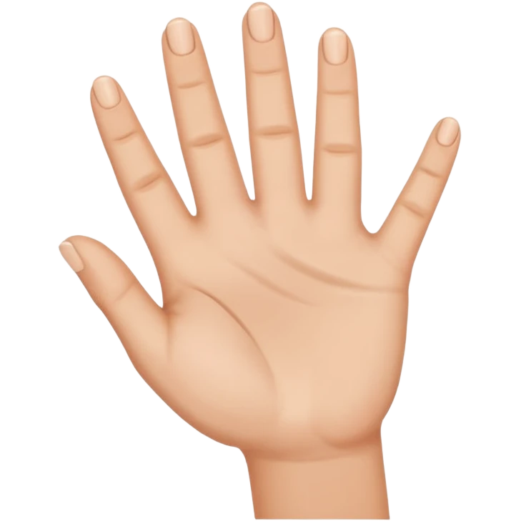 Les doigts en forme de W emoji