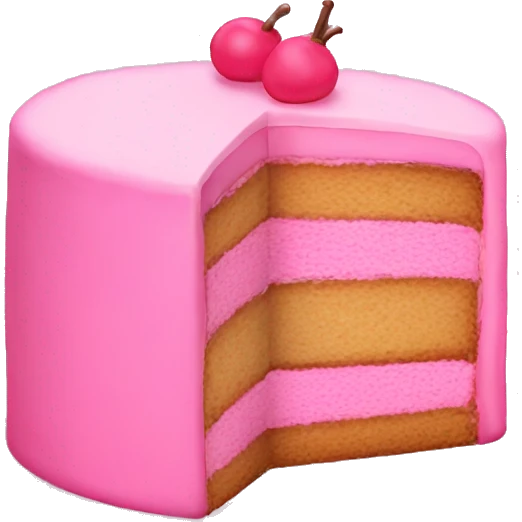 pink cake emoji