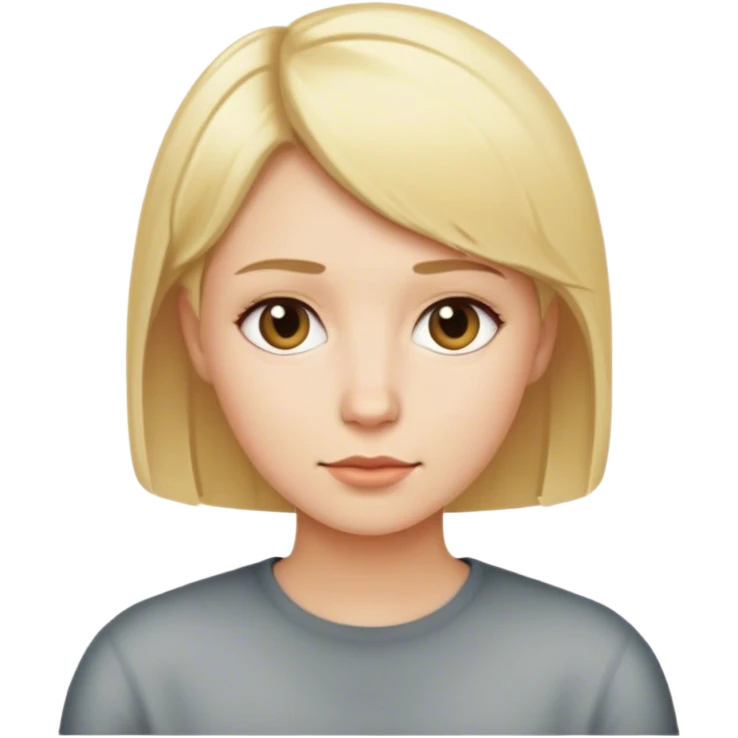 Short blonde hair  emoji