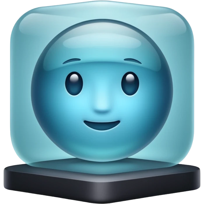 AI matte glass transluscent database emoji