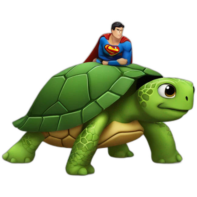 Turtle-superman-men emoji