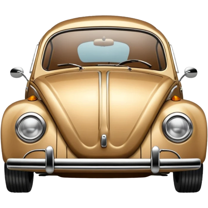 Vw bug in tan emoji