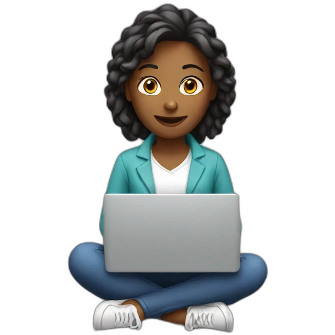 Women with laptop emoji
