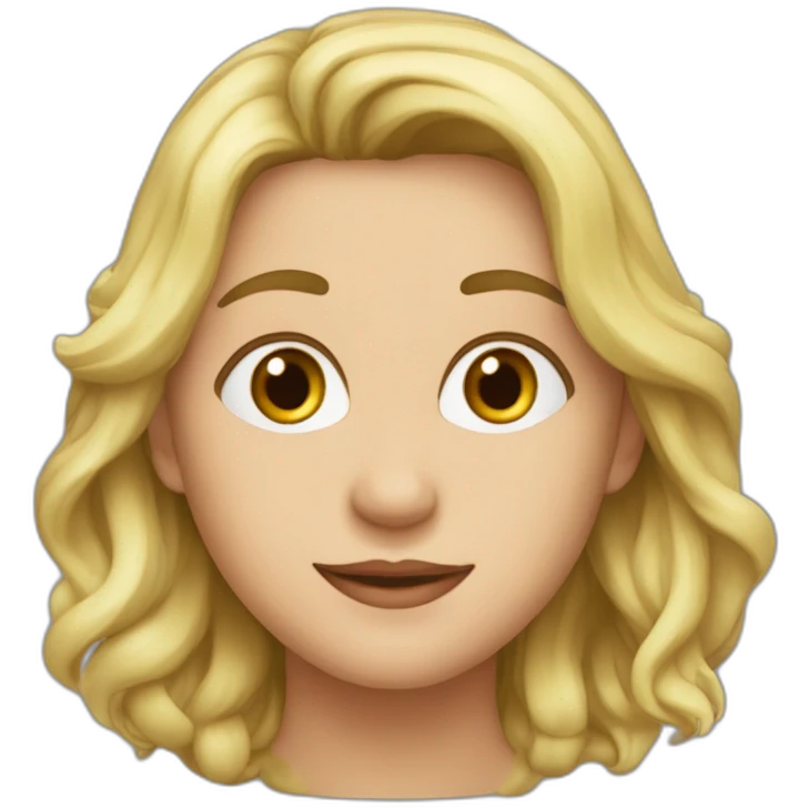 девушка с круглым лицом и прической каре emoji