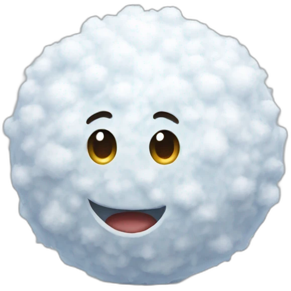 Snowball emoji