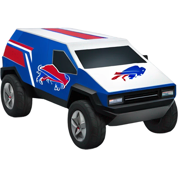 Custom buffalo bills tesla cybertruck emoji
