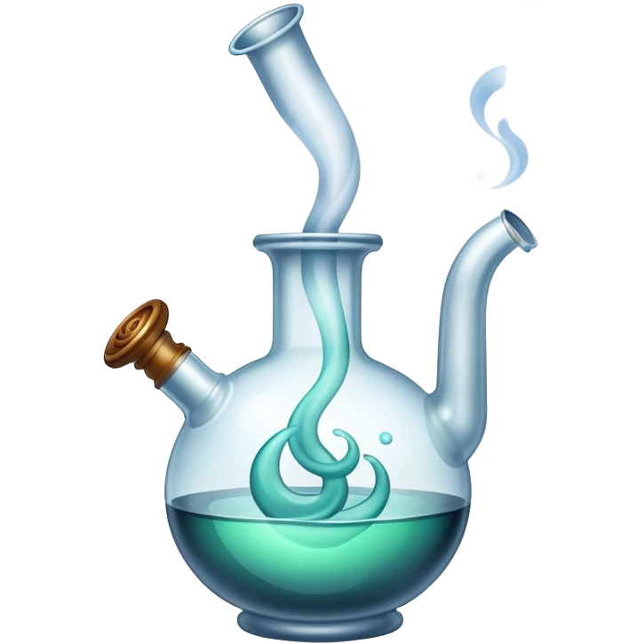 Bong with smoke emoji