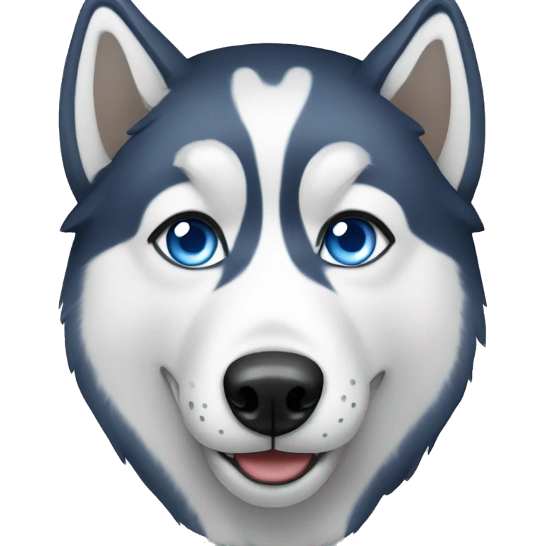 Husky with Blue eyes emoji
