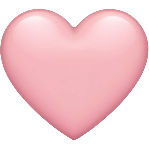 Light pink heart  emoji