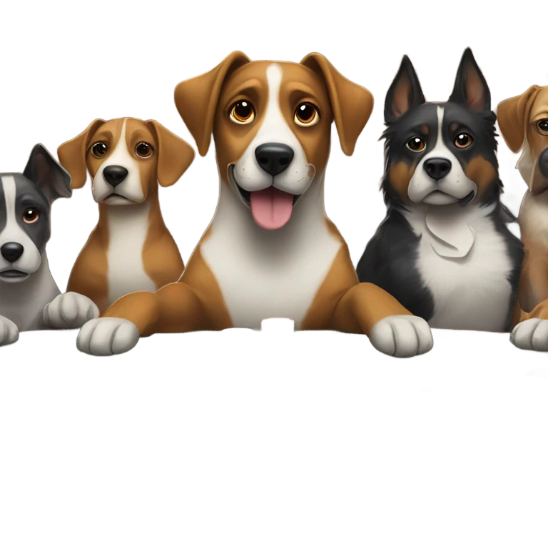 Dog playing poker emoji