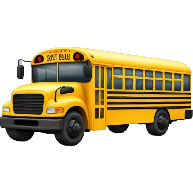 school bus emoji