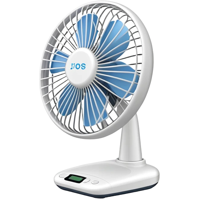 electric desk fan blowing air emoji