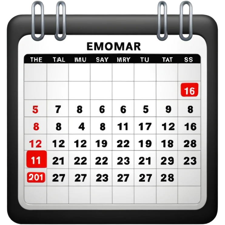 free cancellation calendar emoji