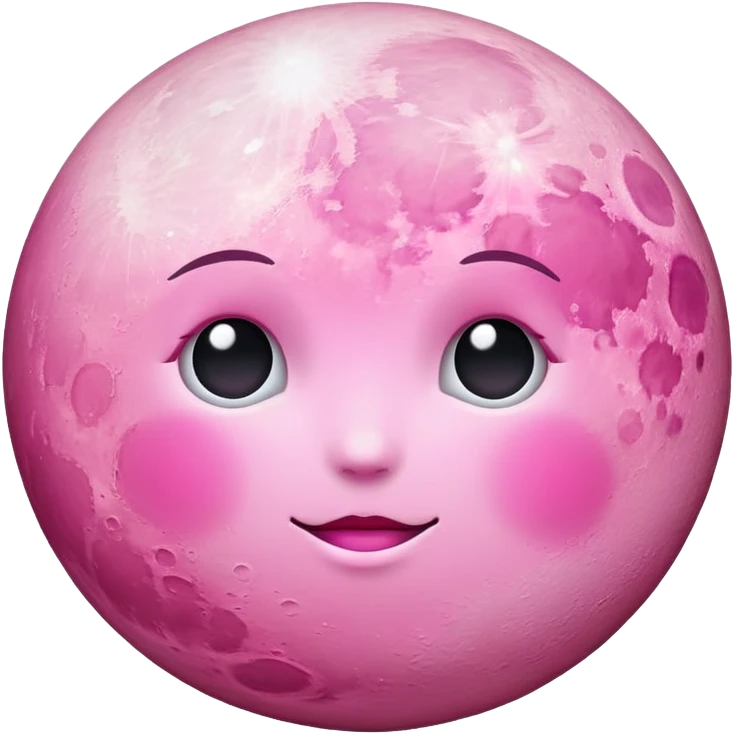 pink moon emoji