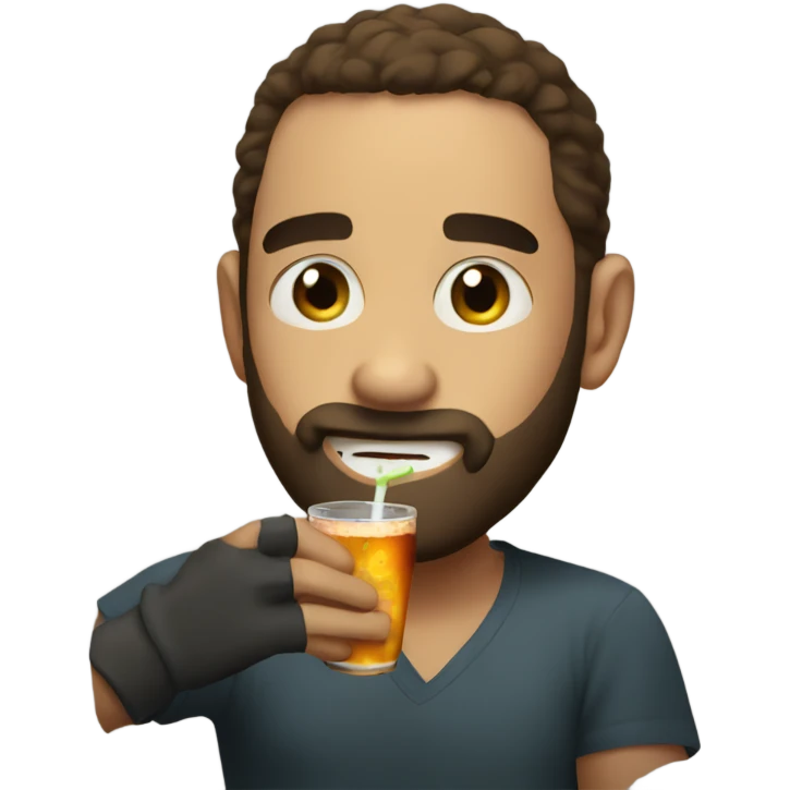 Me having a drink emoji