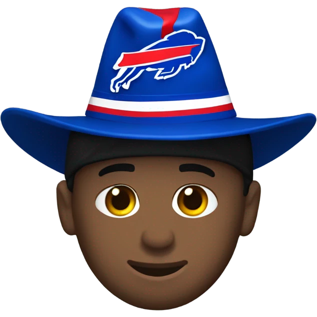 Messi with Buffalo Bills hat emoji