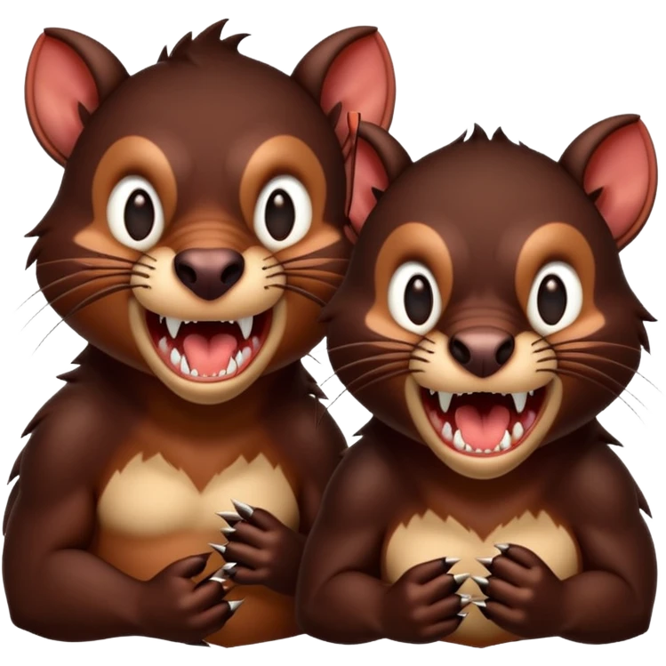 two headed tasmanian emoji