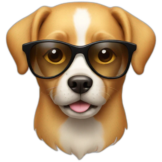 dog with sun glasses emoji