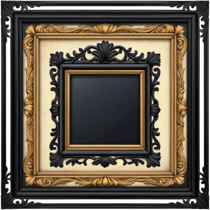 Vintage old antique aesthetic interior emoji