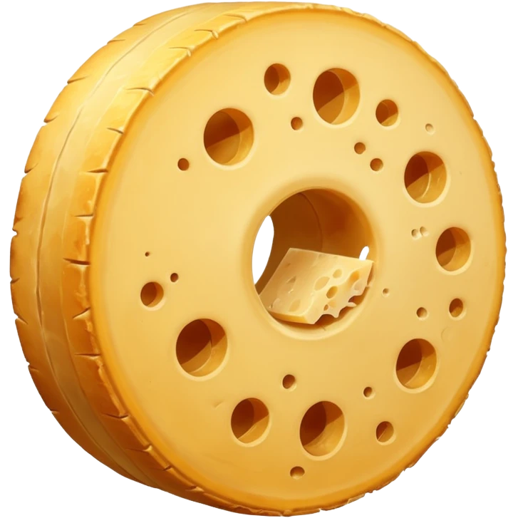 Cheese wheel italian  emoji