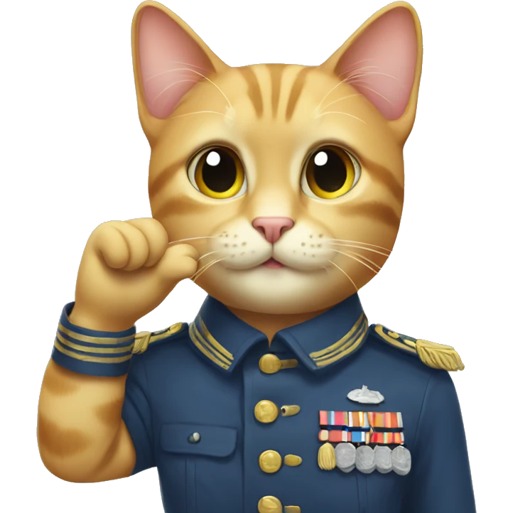 saluting cat emoji