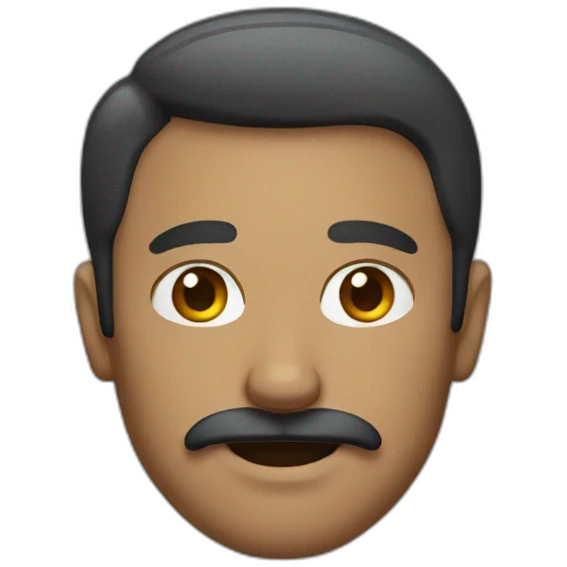 A men with a little mustache emoji