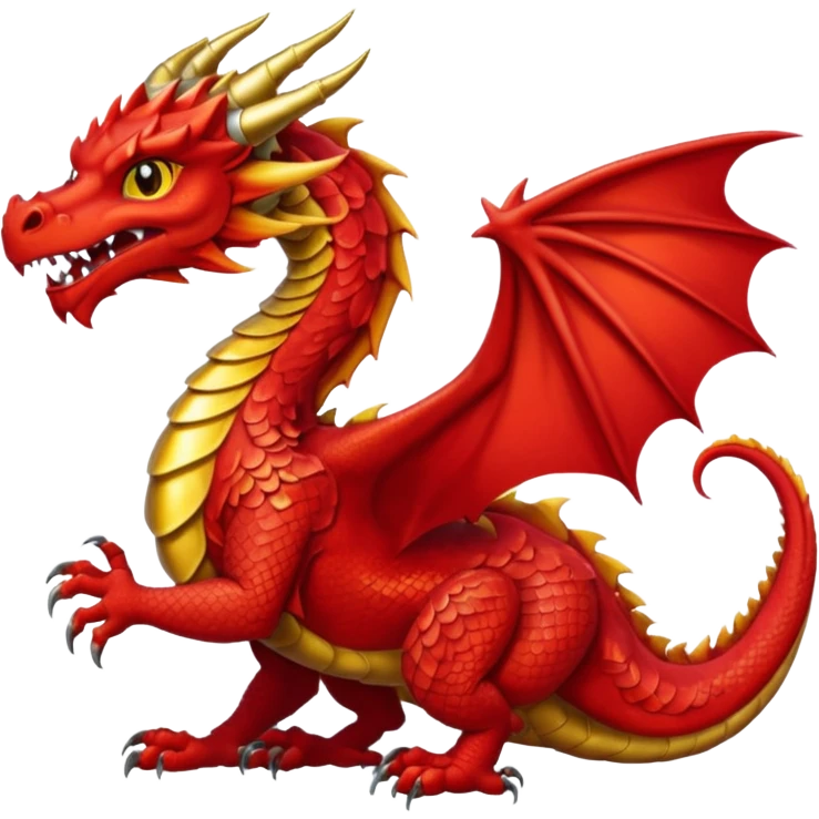 a red wales dragon emoji
