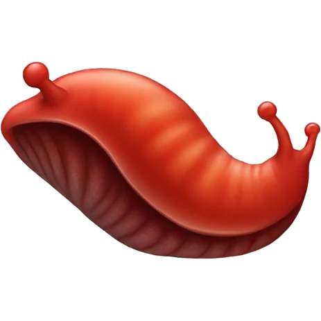 Red slug emoji