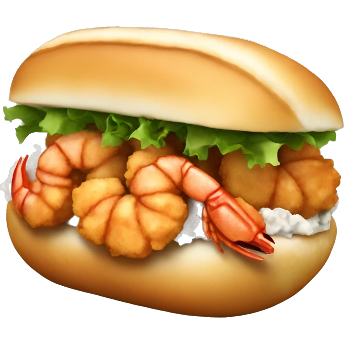 Fried shrimp Po boy emoji