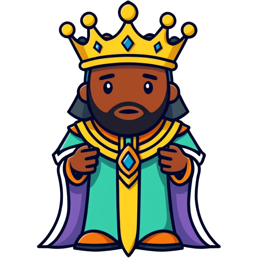 Ebony voodoo king emoji
