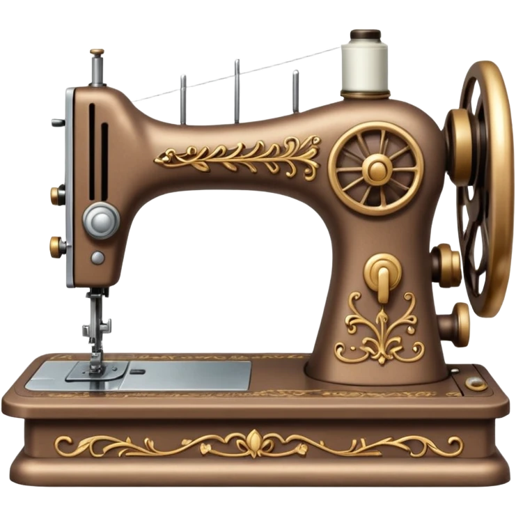 a light brown old fashioned sewing machine emoji