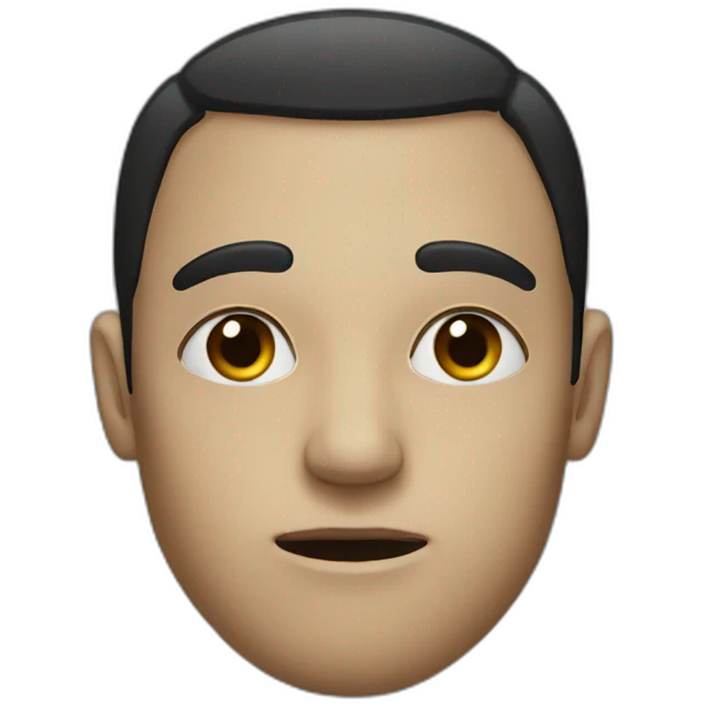 Two half-closed black eyes emoji