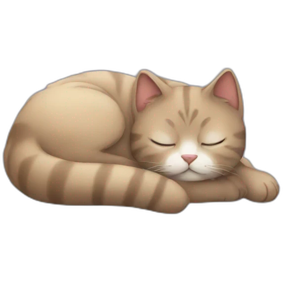Sleep cat emoji