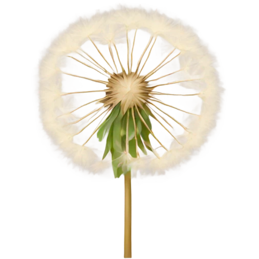 Beige dandelion emoji