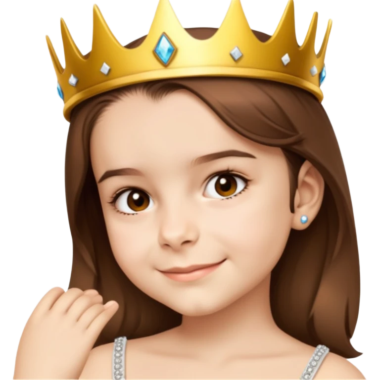 Wearing a crown emoji