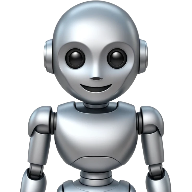 3D AI Robot Mascot - Chatbot Icon emoji emoji