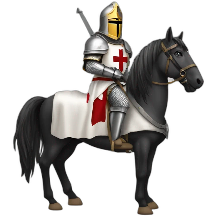 Knights Templar with horse emoji