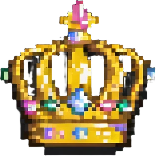 golden crown, classic royal style emoji