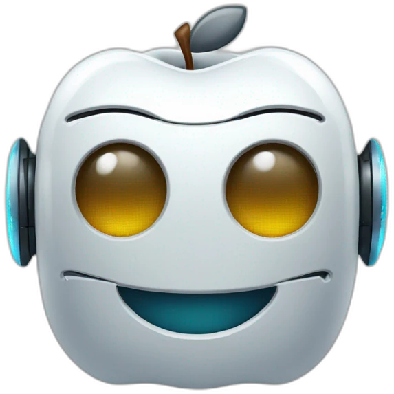 Roboter smile apple emoji