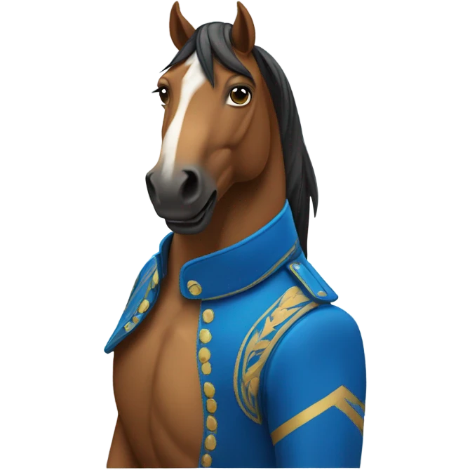 Blue Horse  emoji